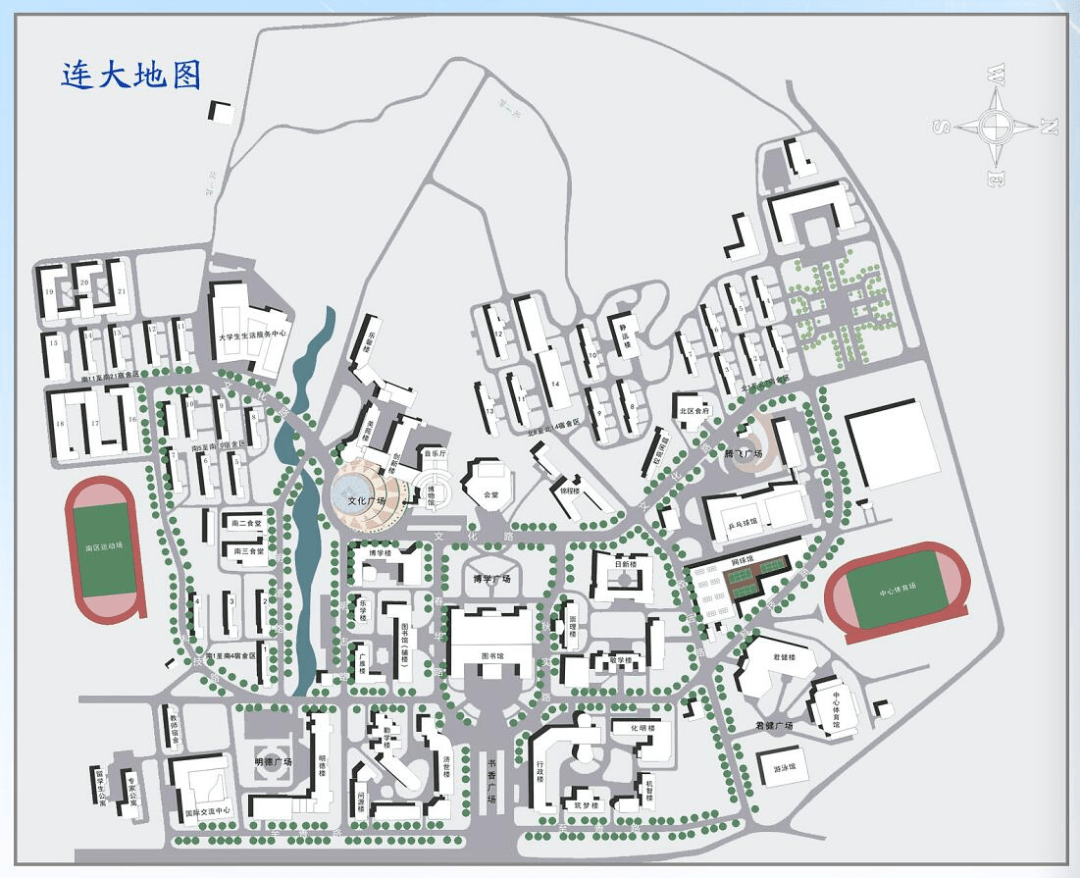 大连大学地理位置图片