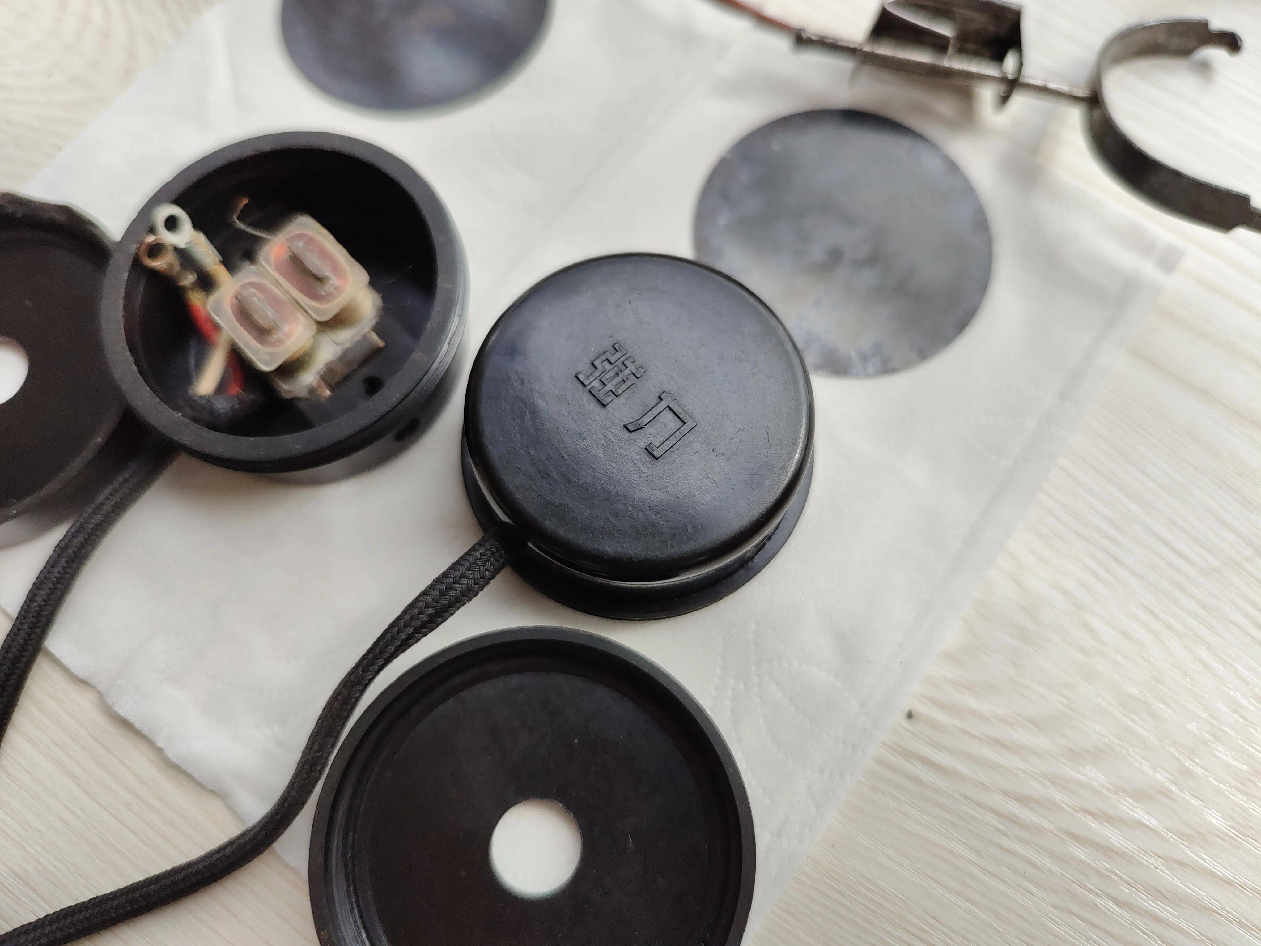 1958年强力牌听筒高阻耳机矿石收音机的好搭档满满的儿时记忆