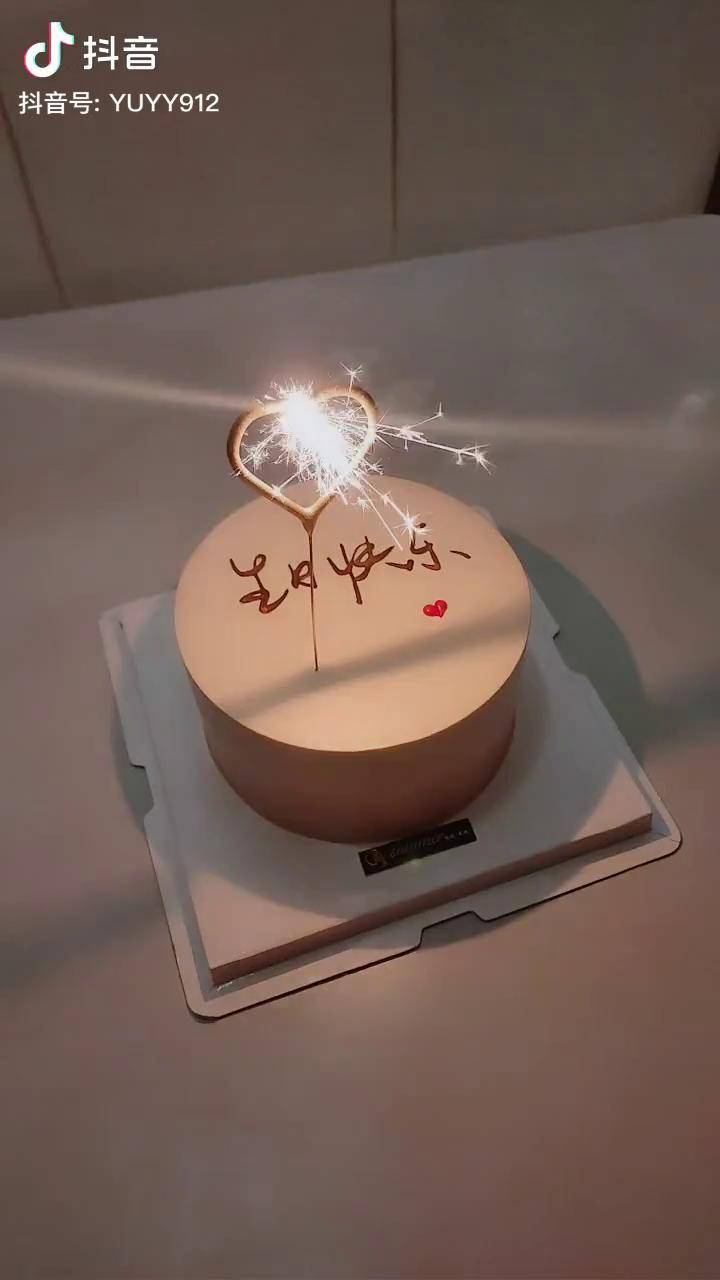 一寸欢喜愿以诚挚之心领岁月之教诲祝你快乐不止现在夏沫手绘蛋糕生日