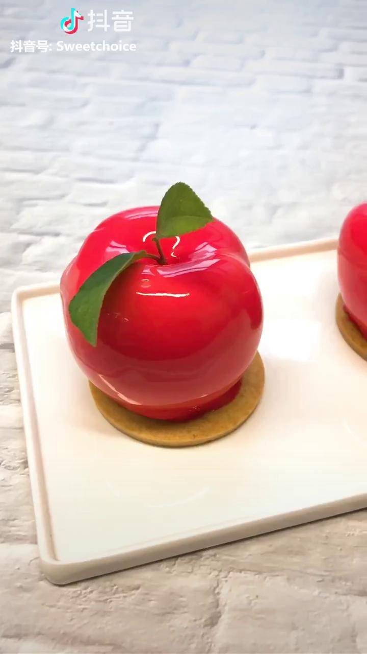 仿真水果慕斯苹果西点培训烘焙培训蛋糕培训水果慕斯