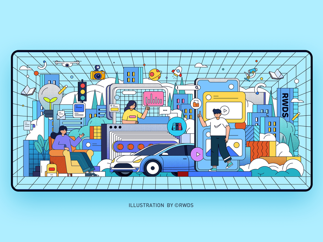 盘点了今年大火的8种插画风格画法还很简单