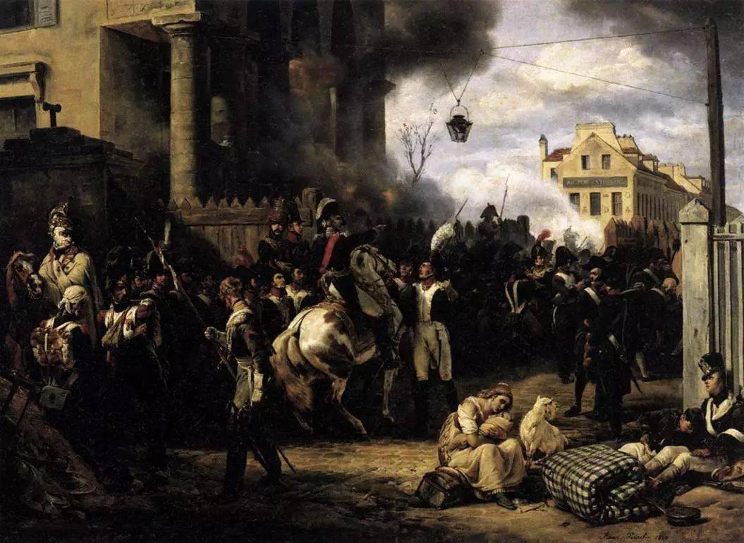 5万学生利用街垒工事抵抗数十万大军的围攻,逼迫拿破仑"协议停战"并