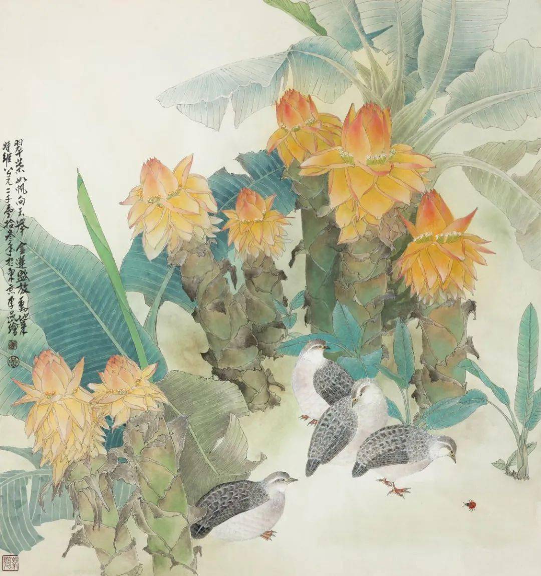 欣赏 | 李岩工笔花鸟21图 观赏性装饰性都很棒