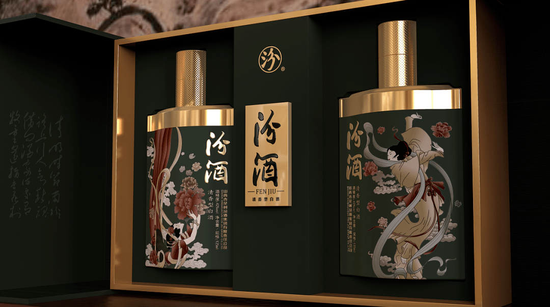 视觉典雅的酒包装设计
