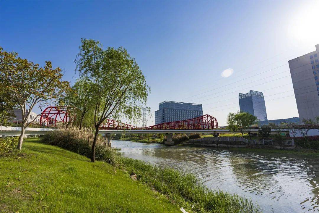 生态文明建设一湾河水清如许生态水韵再提升嘉兴科技城大桥镇迎来2021