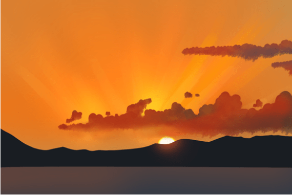 晚霞为什么是红色的？