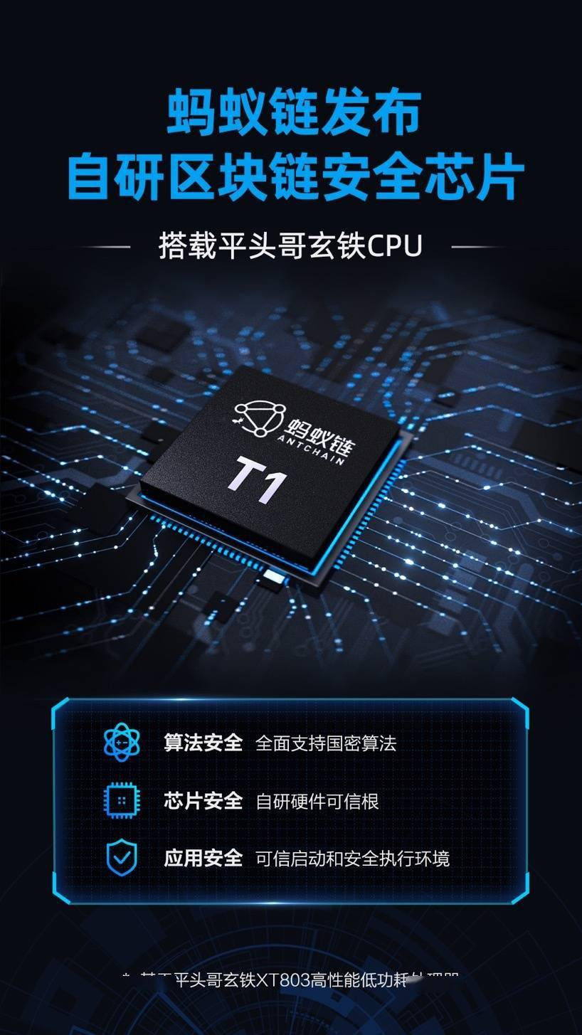 芯片|蚂蚁链发布自研区块链安全芯片 搭载平头哥玄铁CPU