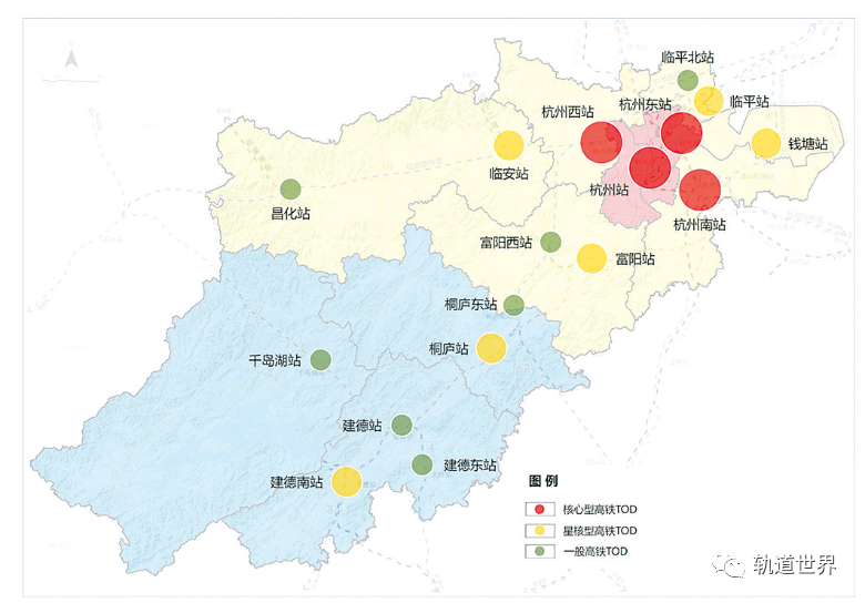 其中提到,杭州將在2035年地鐵規劃線路基礎上,分6大片區,21個集中片區