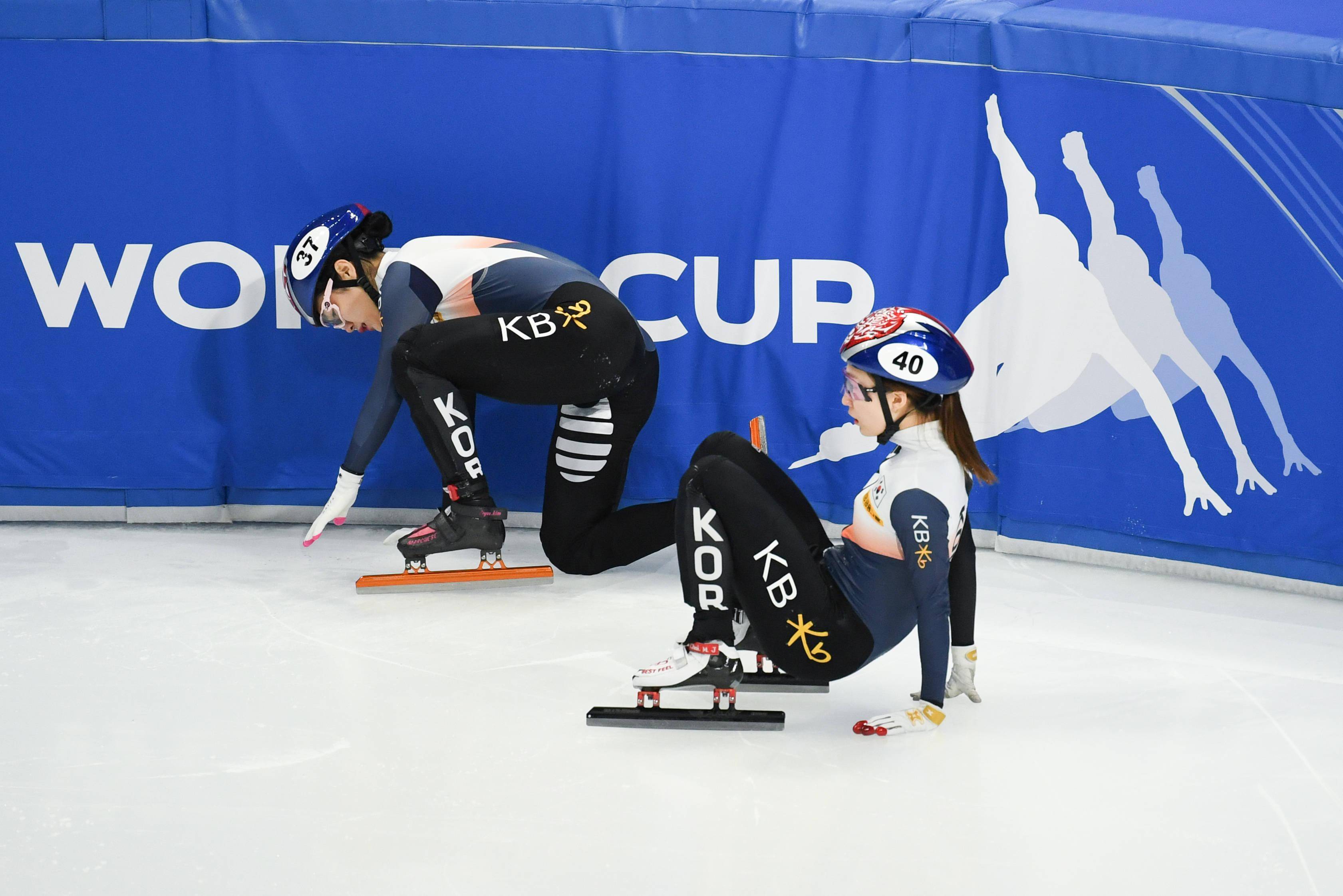 韩国速滑女队图片