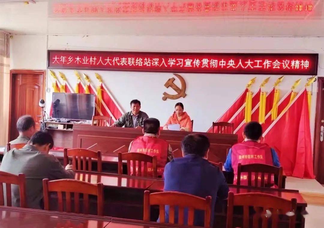 大年乡召开2021年人大代表学习中央人大工作会议精神和自治区人大