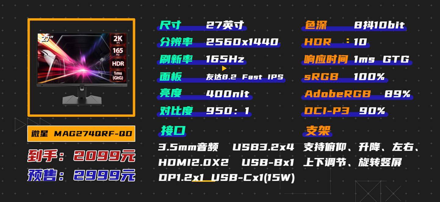 双11显示器推荐，1799-3799价位买这14台就对了！