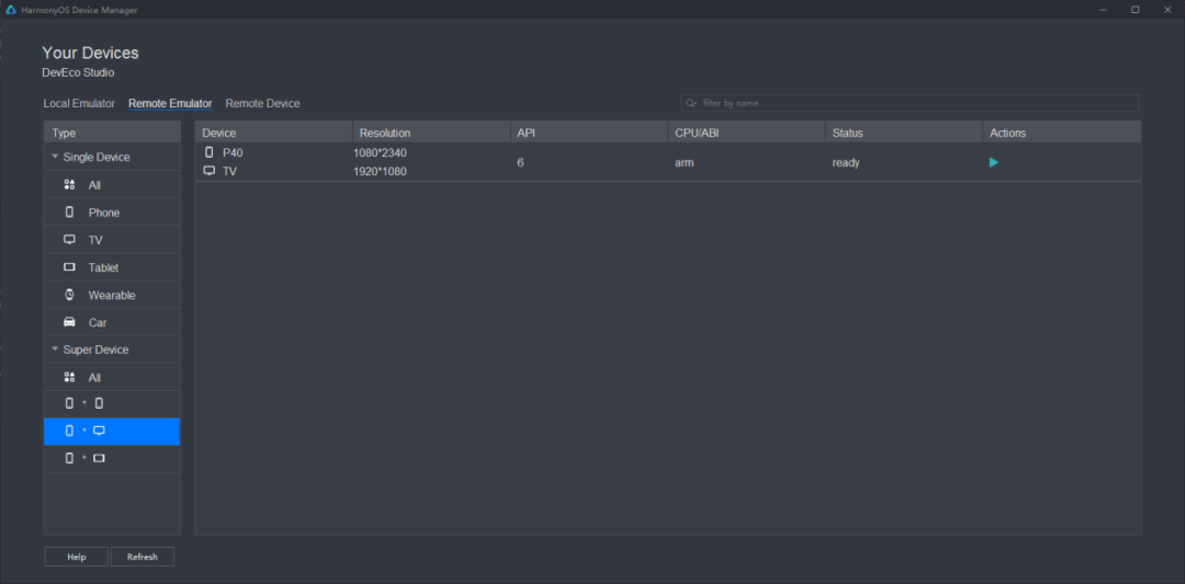 鸿蒙 HarmonyOS 本地模拟器上线：器件仿真/数据注入