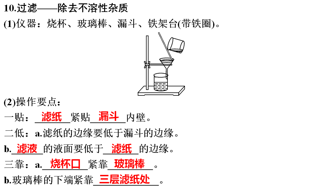 含答案|初中化学1-3单元知识点梳理+期中自测卷（含答案）