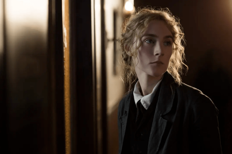 电影《小妇人》乔带上冰鞋,走了出去.