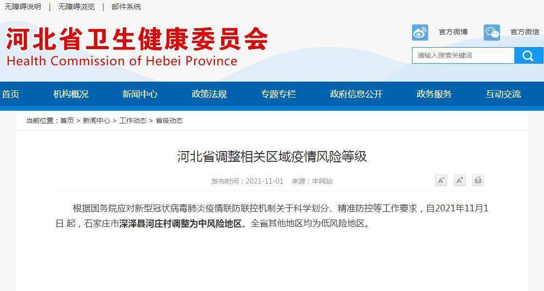 河庄村|石家庄市深泽县河庄村调整为中风险地区