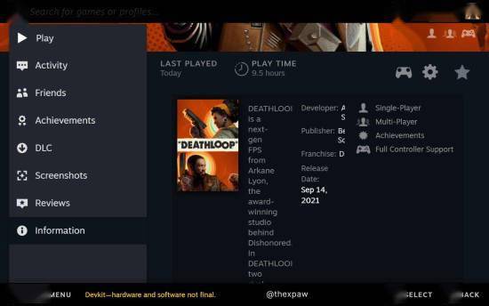 Steam Deck 掌机游戏商店页面曝光：UI 设计简洁，更适合触控