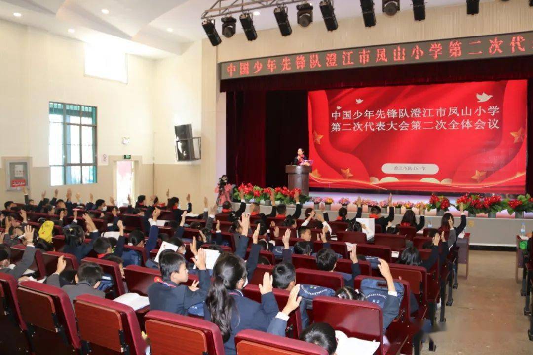 校园新闻中国少年先锋队澄江市凤山小学第二次代表大会胜利召开