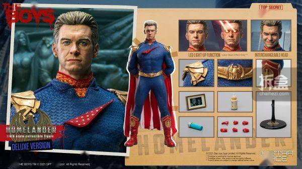 祖国STAR ACE TOYS 黑袍纠察队 祖国人HOMELANDER 1/6可动人偶