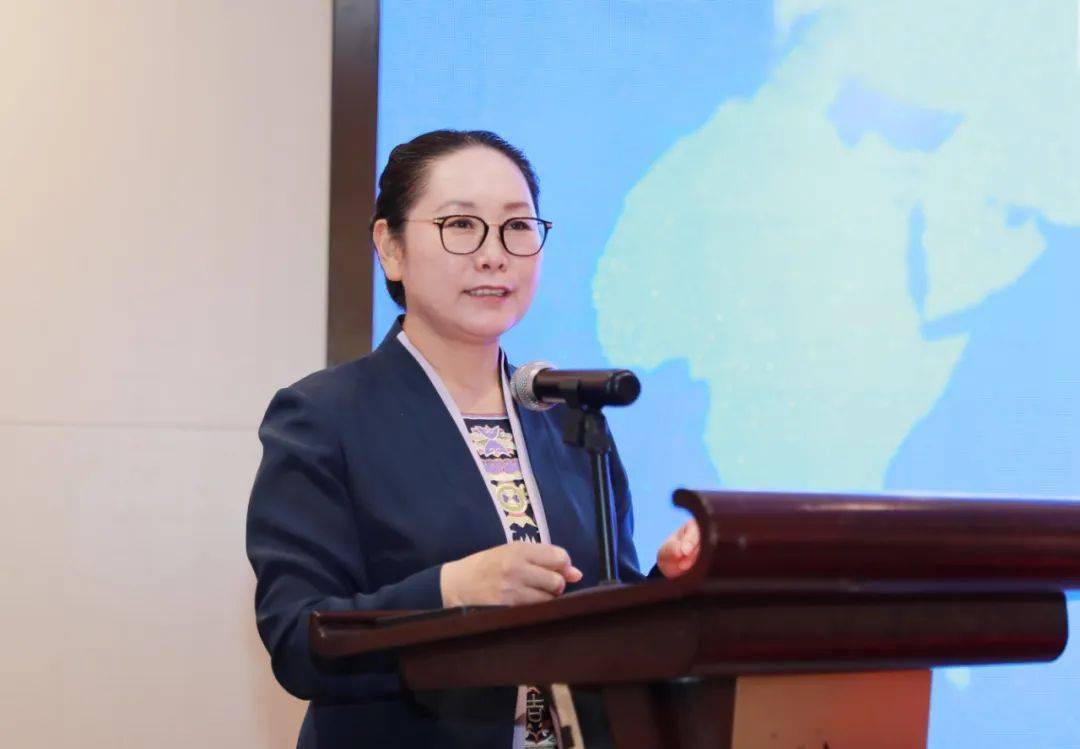 罗进飞代区长向现场企业发出来河北区考察交流,投资兴业的诚挚邀请.