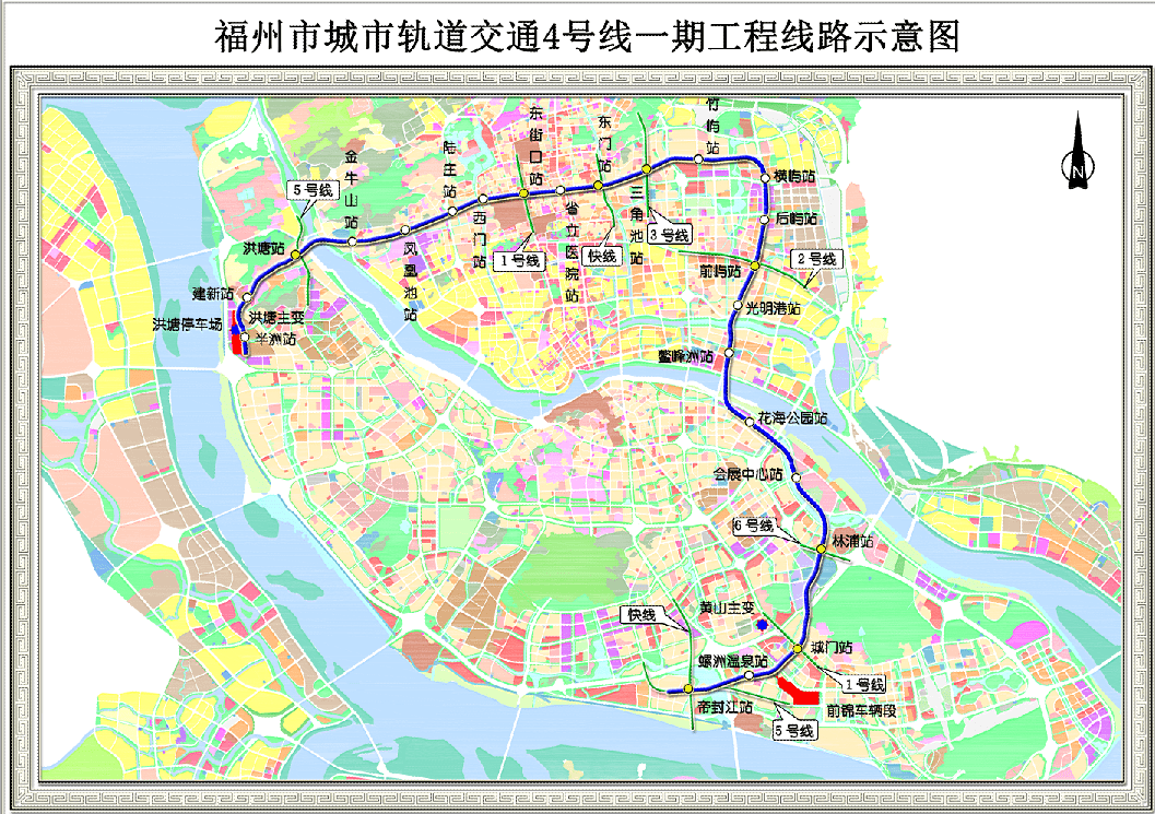 共設23個站點,線路途經倉山,鼓樓,晉安,臺江,是串聯起福州中心城區的