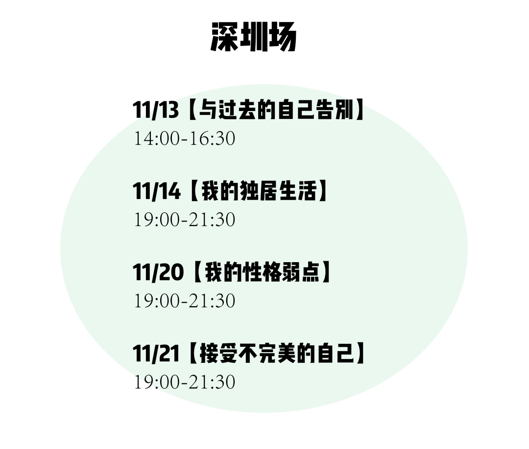 11月茶会又开新城？是哪儿？还有“与过去告别”“我的性格弱点”等新主题哦～