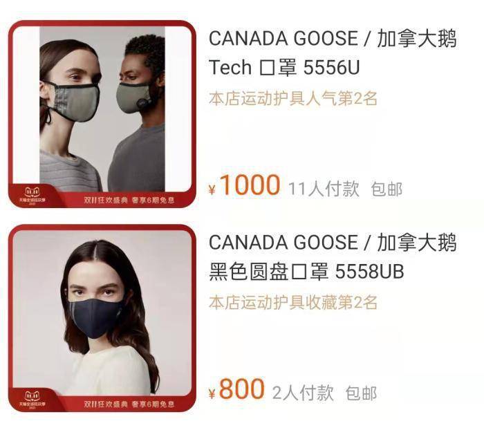 商品一个口罩上千元！加拿大鹅收割智商税？