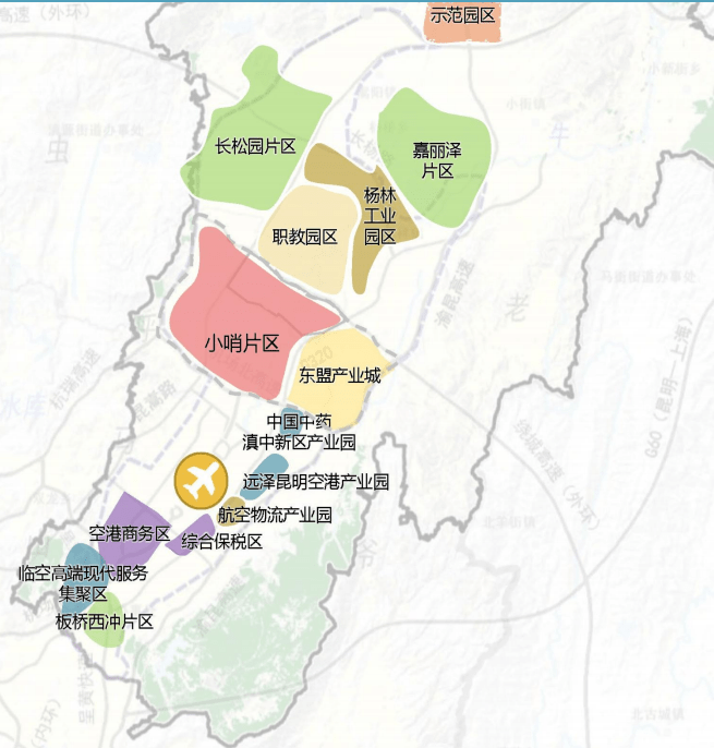 昆明滇中新区规划图图片