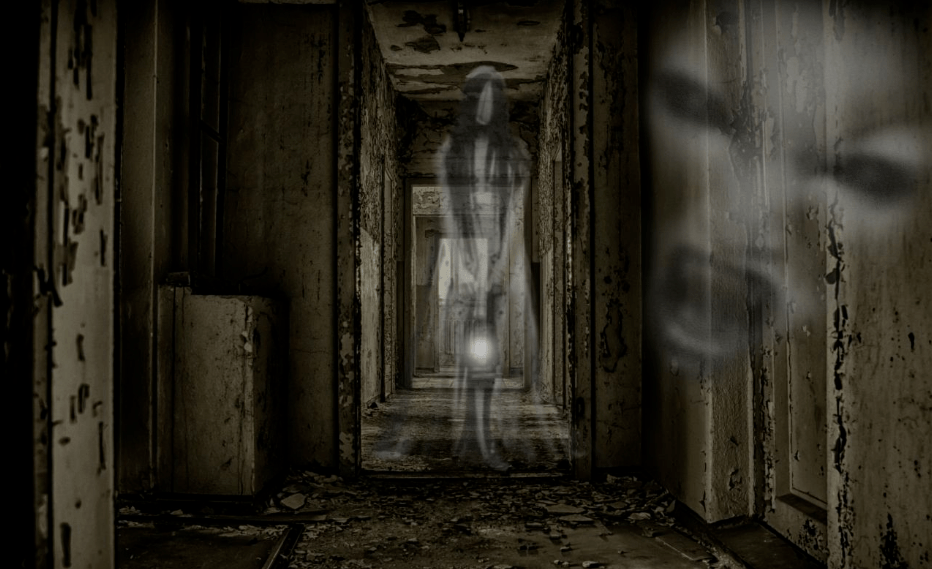 恐怖的走廊和鬼图片图片