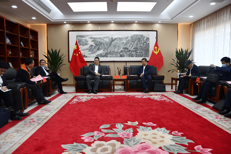 有限公司湖南总经理吴从成以及北明软件有限公司总裁应华江一行座谈