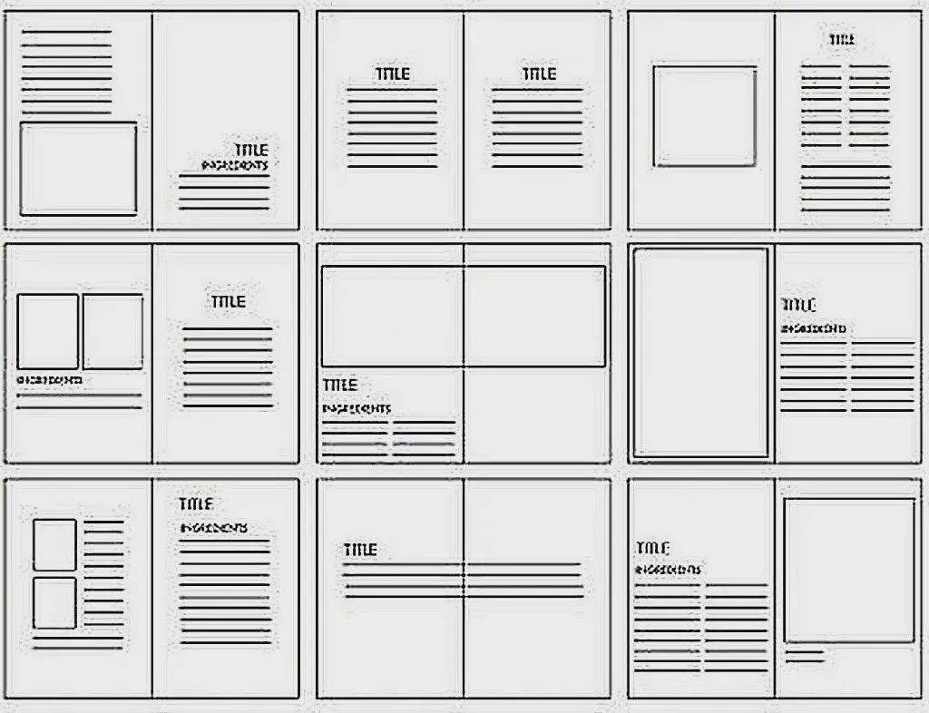 百多种很实用的版式设计布局参考