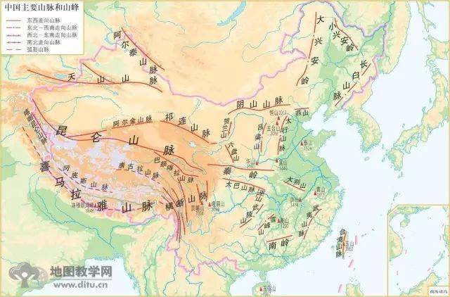 附中国的地形,气候,农业区划地图,学霸们都收藏了