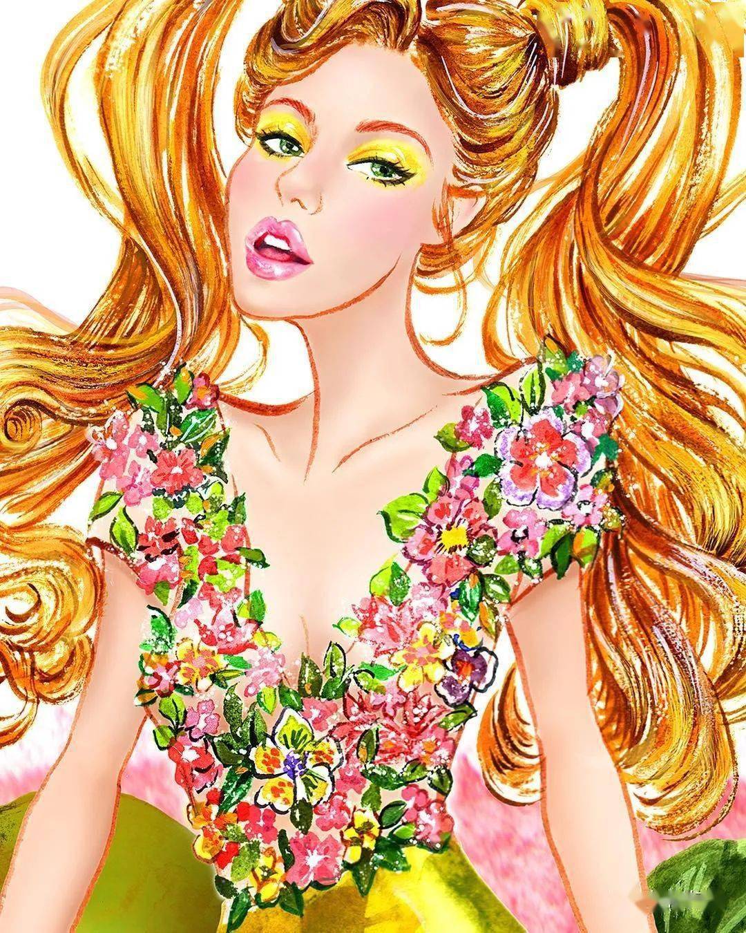 风情万种的时尚插画下