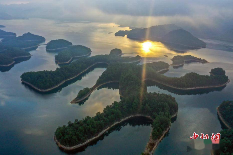 景色|航拍浙江淳安千岛湖初冬景色