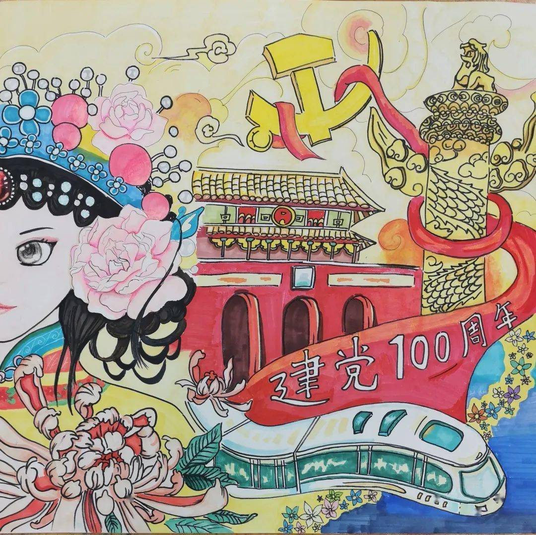 礼赞百年顺义娃征文绘画作品喜获市级大奖丨喜报