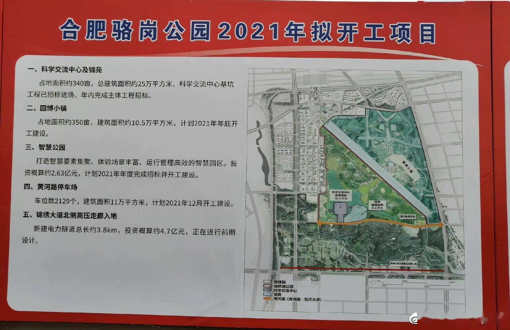 重磅合肥骆岗公园在建及拟建项目曝光