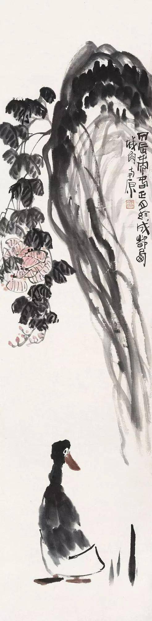 石壶:中国画分开看,都不是画,而是书法_花鸟