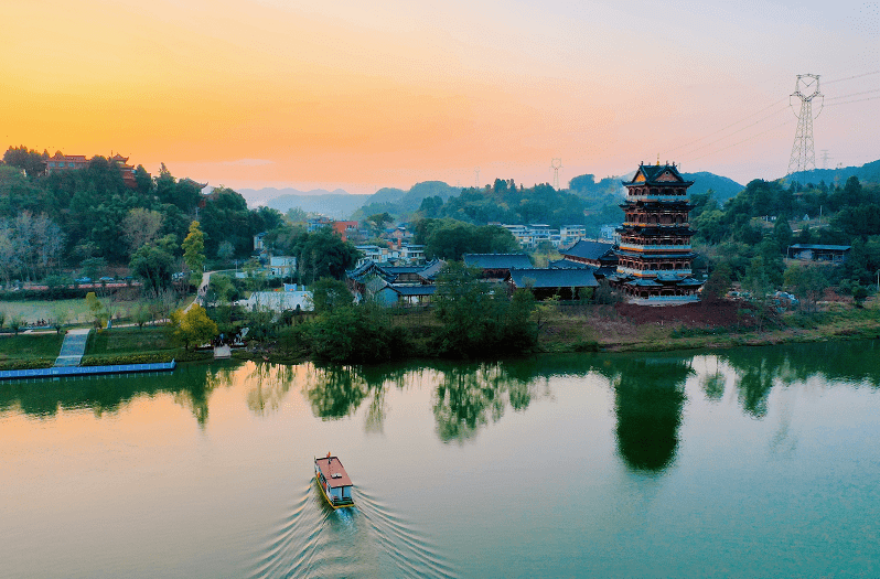 赏双江隽秀促文旅共融遂宁经开区考察团到射洪考察交流文旅工作