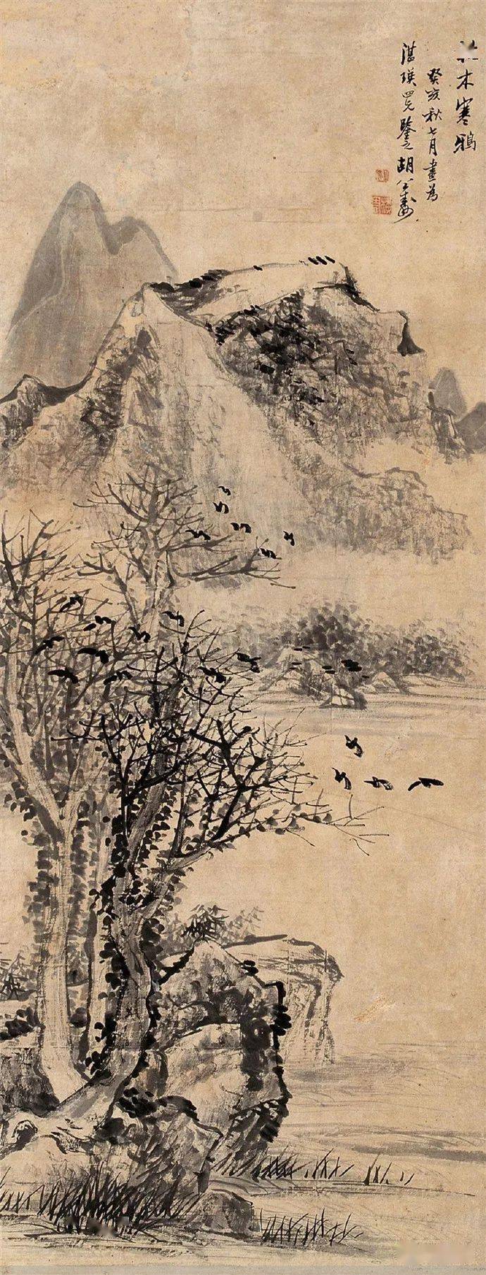 名品视界清代书画家胡公寿的山水画欣赏一