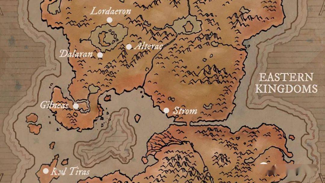 魔兽世界洛丹伦地图图片