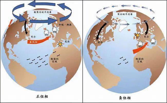 附極地渦旋,北極濤動,印度洋偶極子,沃克環流,厄爾尼諾,拉尼娜