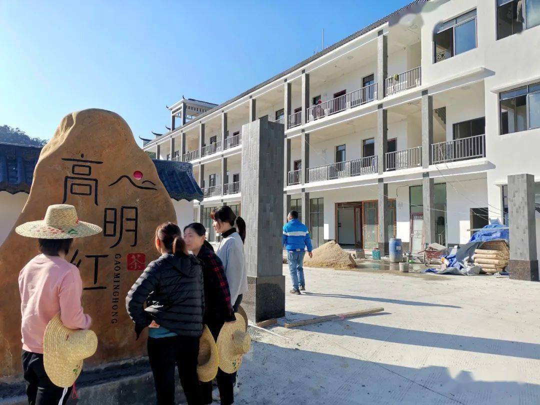 由区,镇,村三级占股投资运作的高明区更合镇白洞村白洞茶厂建设接近