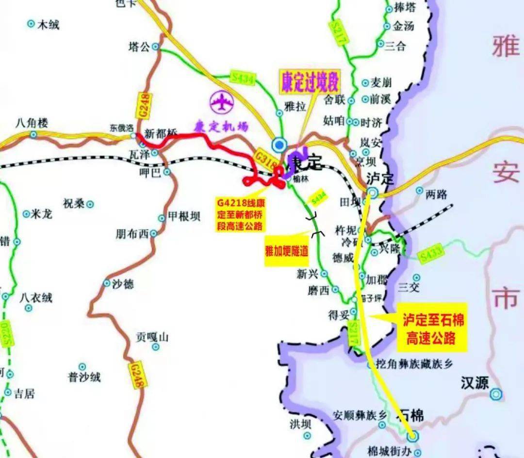 雅叶高速线路图图片