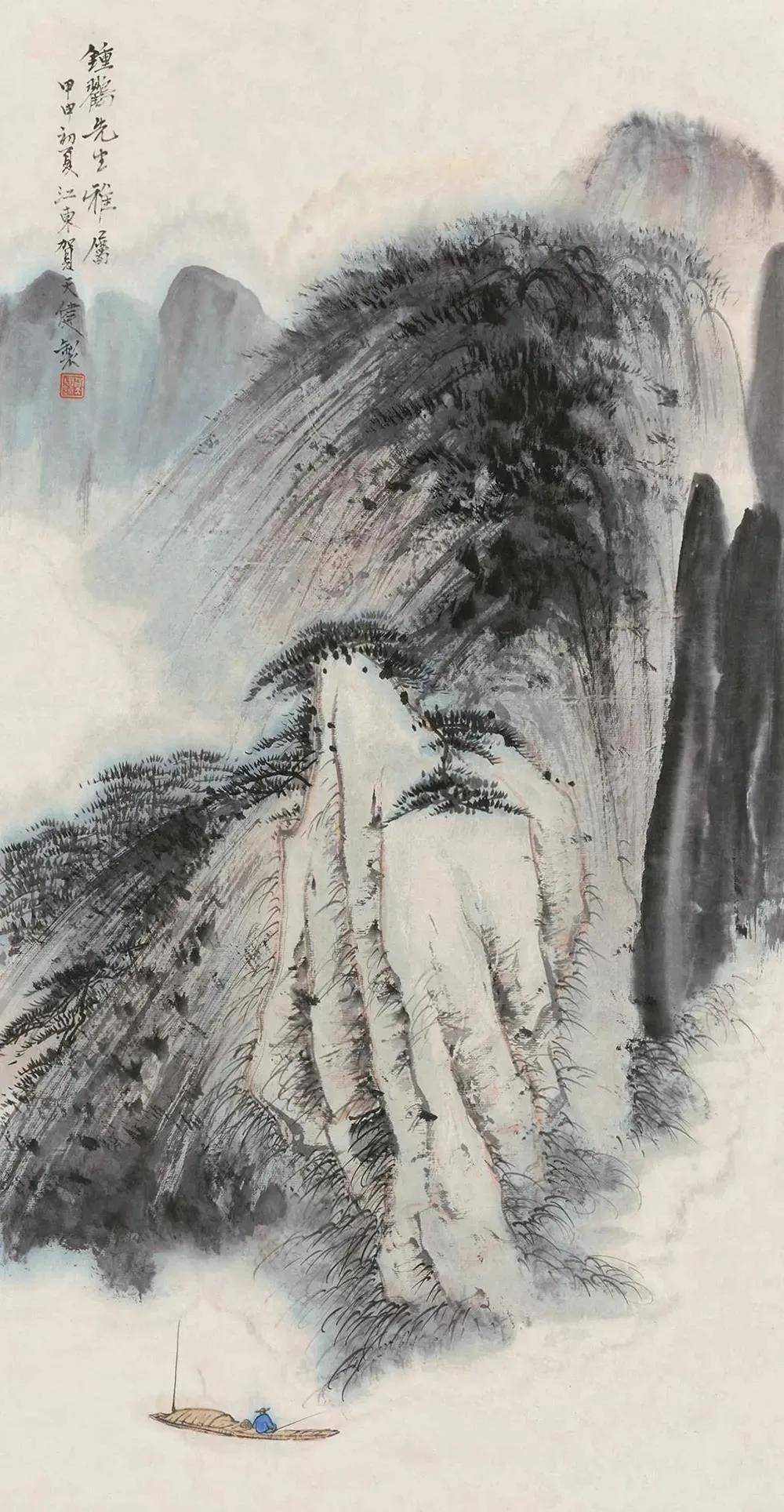 贺天健山水画作品欣赏