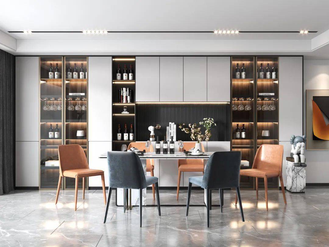 高级定制酒柜才是餐厅的颜值所在