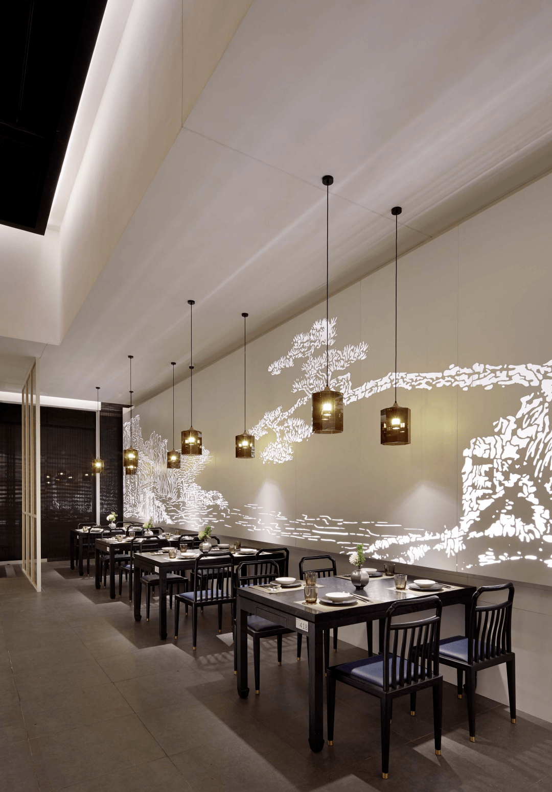 【意向东方设计】2200㎡合肥徽州一楼餐厅设计,超美的东方设计!