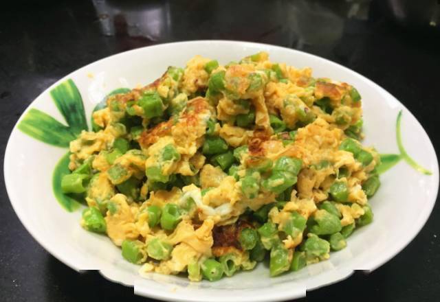 豆角炒蛋吃了两大碗饭简单又美味