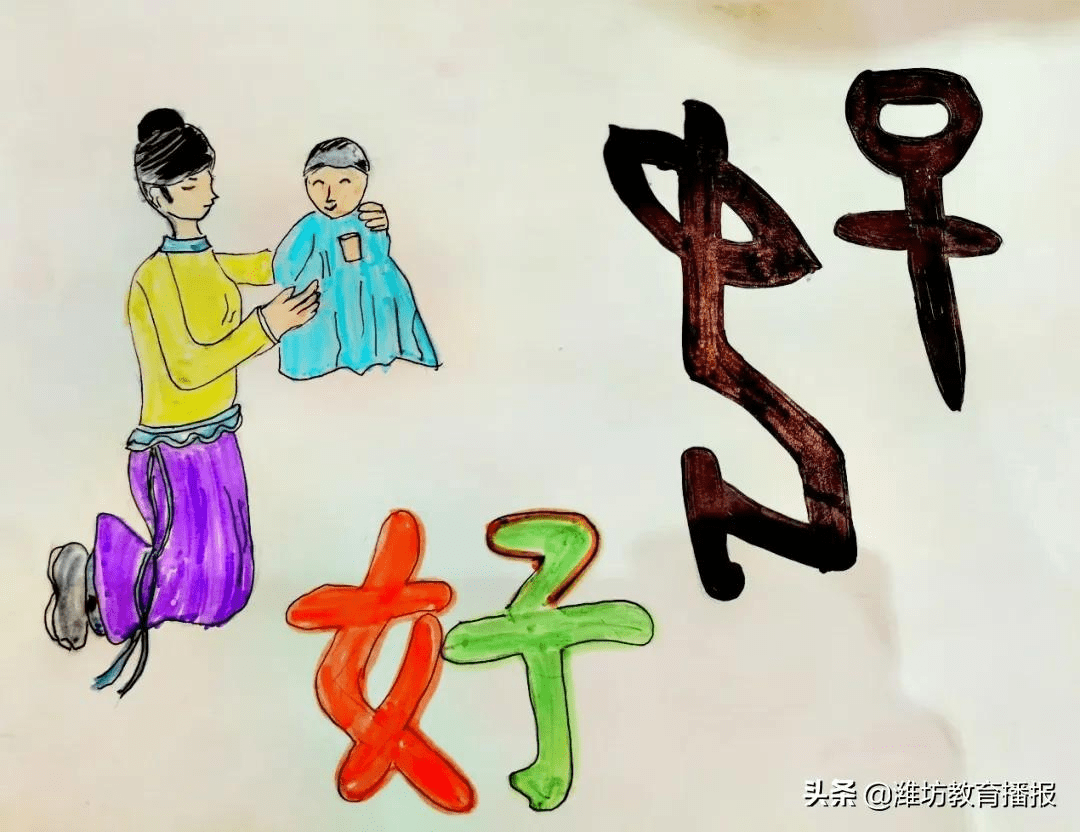 甲骨文是一種象形文字,非常形象有趣:比如