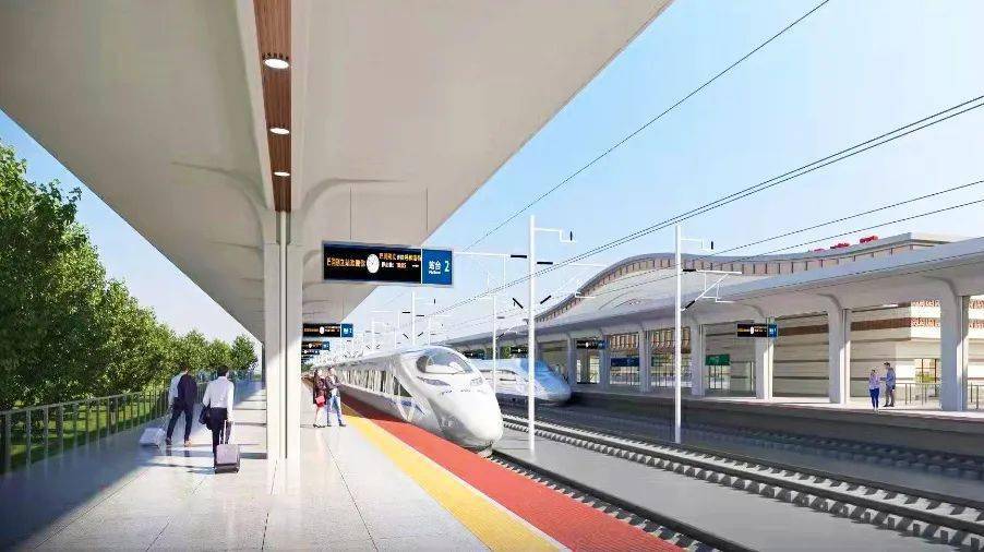 银巴高铁巴彦浩特和巴润别立火车站未来可能会这样.