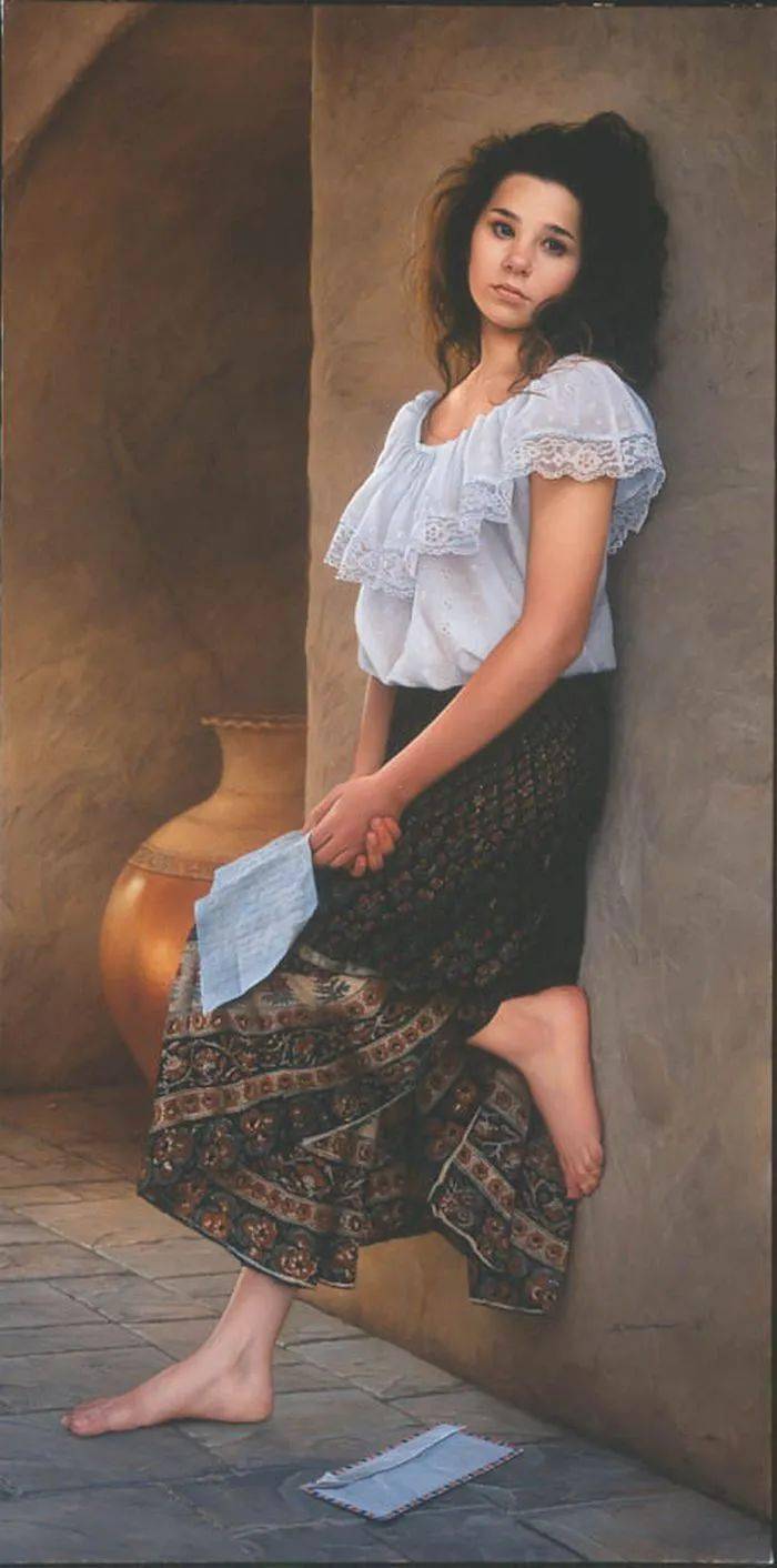 美国艺术家谢里丹的超写实人物油画艺术作品赏析