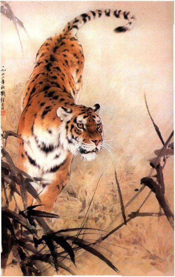 图文揭秘刘继卣笔下的狮虎豹是如何画成的_步骤_着色_身体